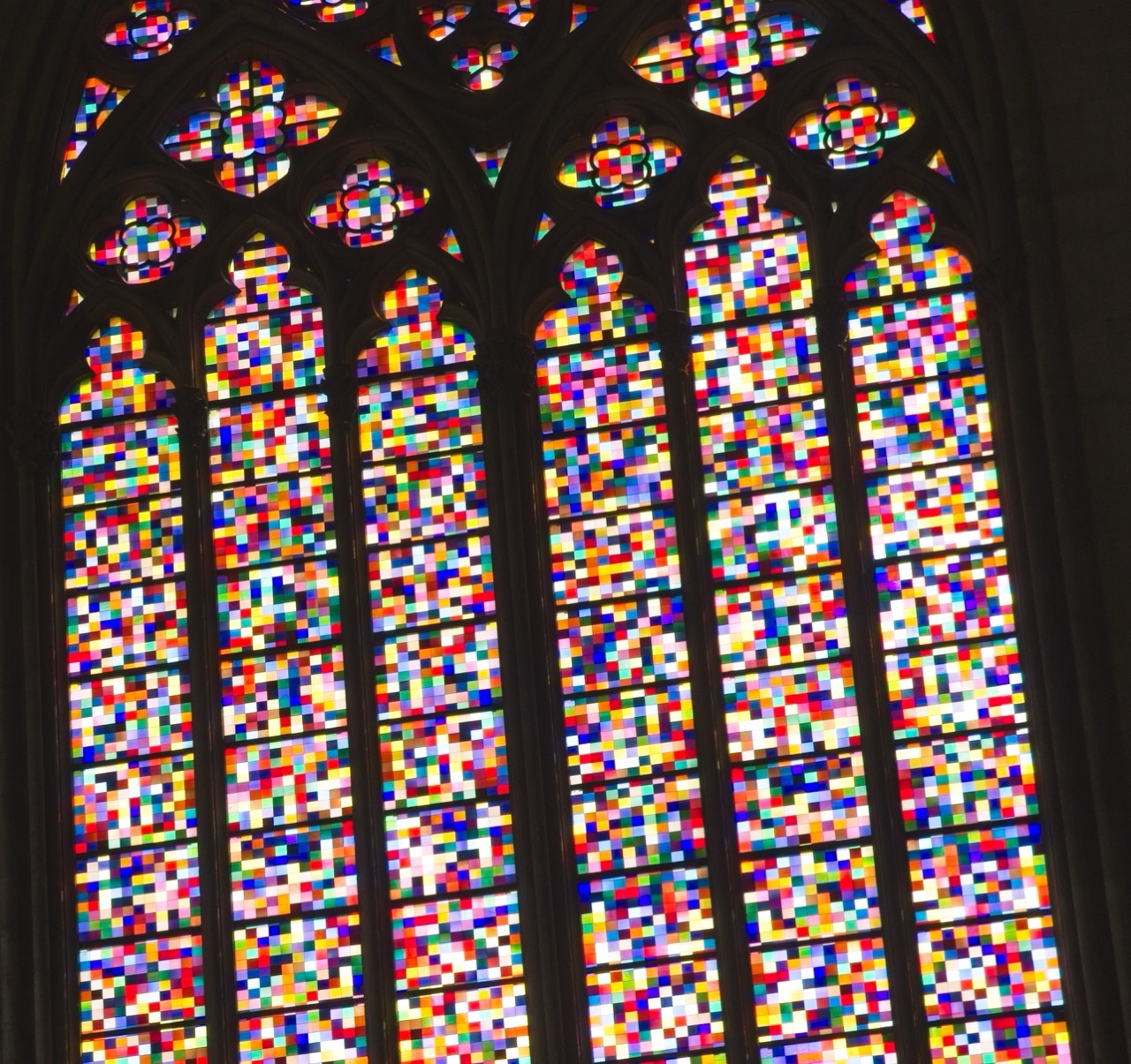 Stained glass window in Cologne cathedral